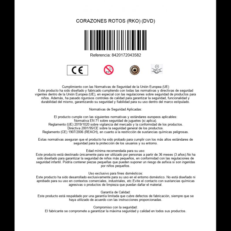 Corazones Rotos (rko) (dvd) image number null