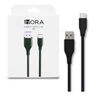 Cable USB De Carga Rapida 1HORA 5A 2M Negro
