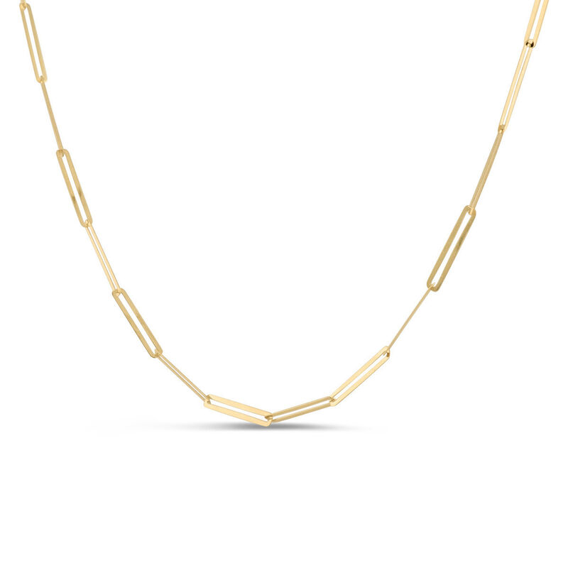 Gargantilla De Oro Amarillo 10k (45cm Aprox) image number null