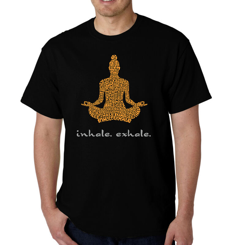 Camiseta Word Art Para Hombre - Inhala &middot; Exhala... image number null