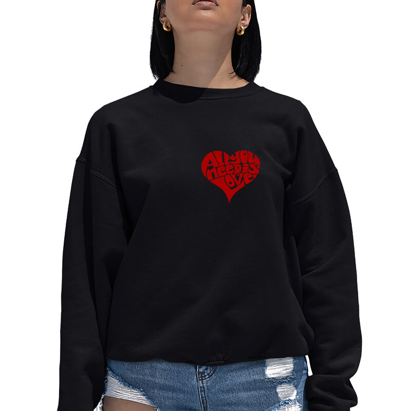 Sudadera De Cuello Redondo Word Art Para Mujer ... image number null
