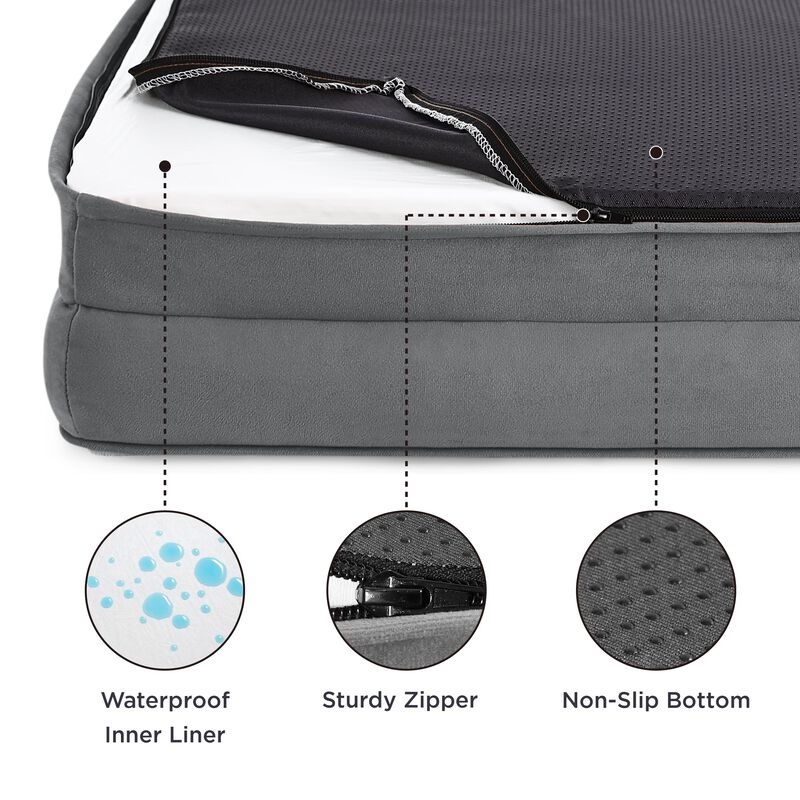 Cama Ortop&eacute;dica Para Perros Grandes Con Funda L... image number null