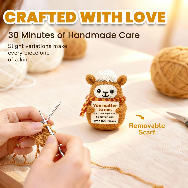 Figurita Krinisou De Llama A Crochet - Regalo D... image number null