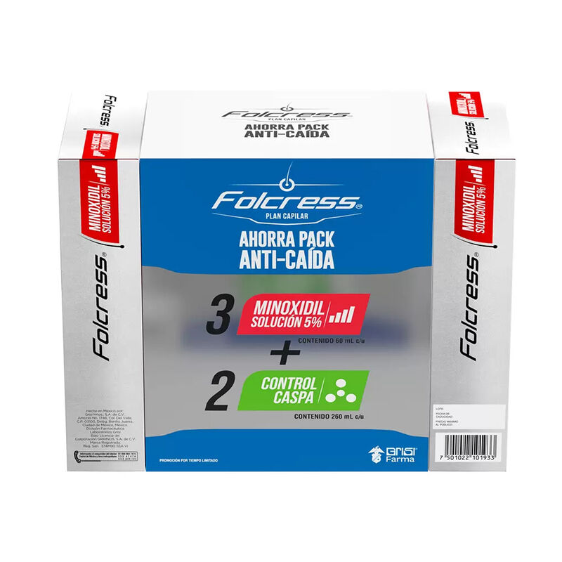 Kit Capilar Folcress Anticaída Minoxidil + Cont... image number null
