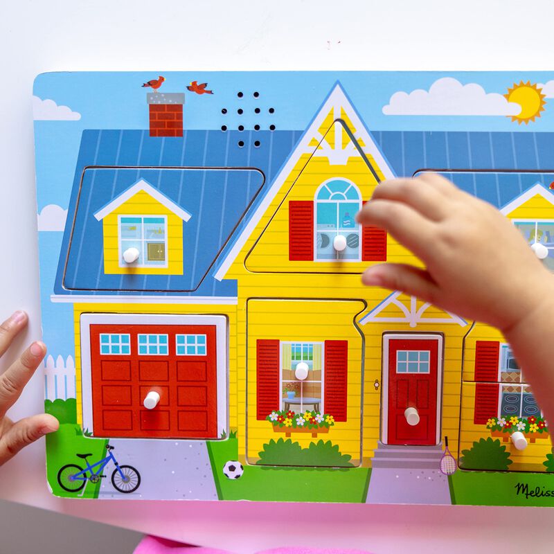 Puzzle Melissa & Doug Around The House Sound 8 ... image number null