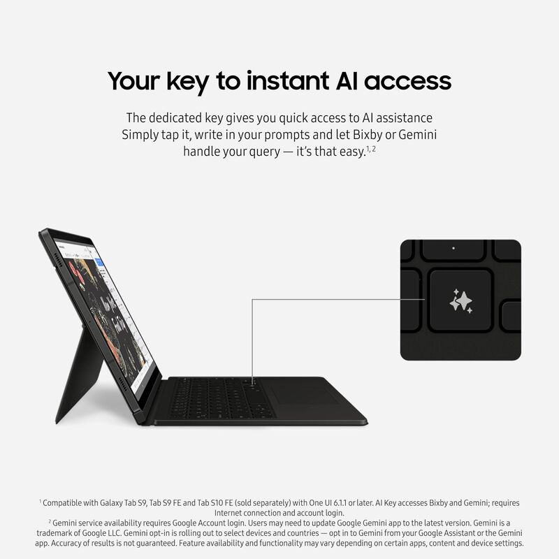 Funda Tipo Libro Con Teclado Ai Key Para Samsun... image number null