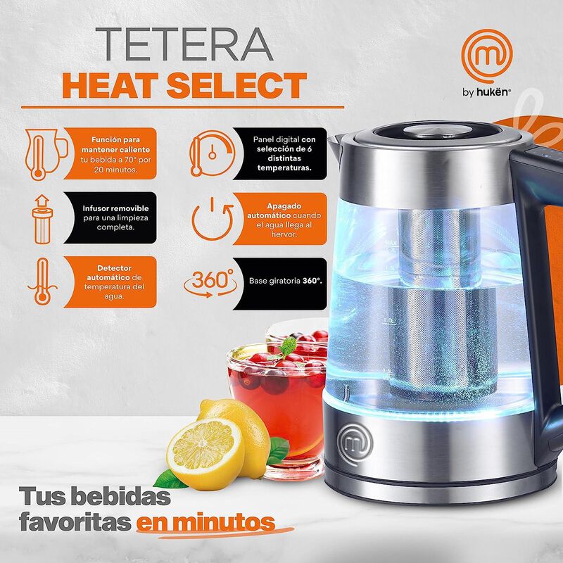 Tetera Electrica Masterchef Mk-k-2sp 1.7l image number null