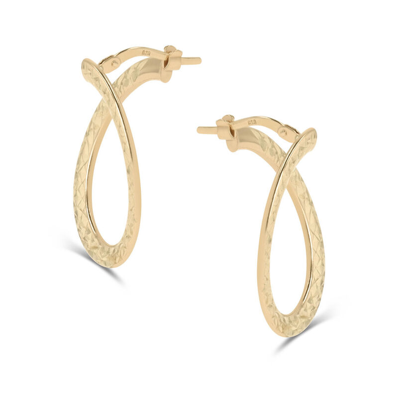 Arracadas Oro Amarillo 10k 20x3mm | Joyer&iacute;as Bi... image number null