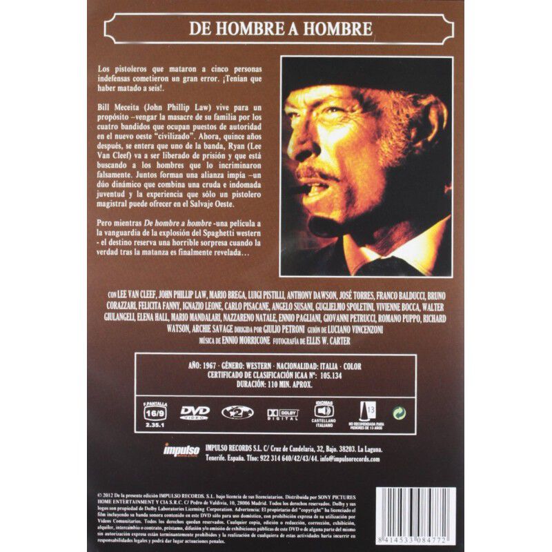 De Hombre A Hombre [dvd] image number null