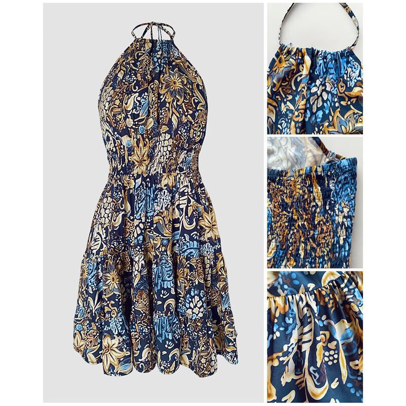 Vestido Chicme Sin Mangas Estampado Floral - M image number null