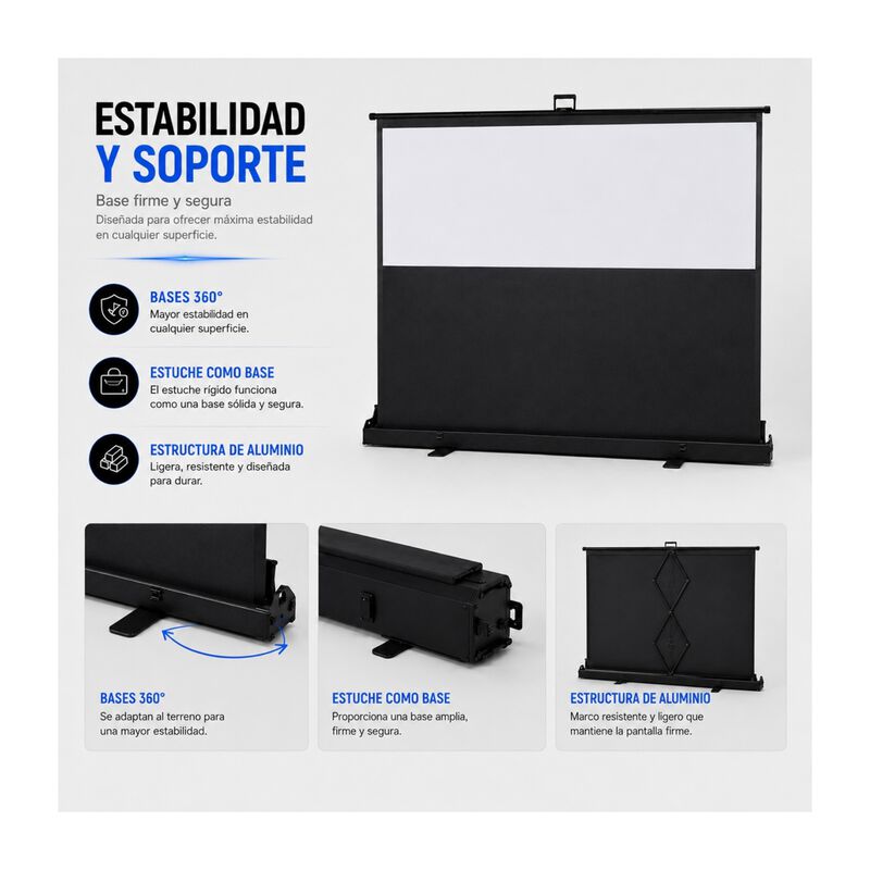 Pantalla Proyector Pull Up Ultracontraste 60' M... image number null