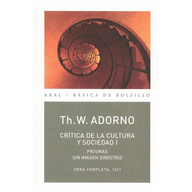 O.C. ADORNO 10 CR&Iacute;TICA CULTURA Y SOCIEDAD I image number null