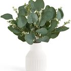 Planta Artificial Dahey 11 cm Jarr&oacute;n De Cer&aacute;mica Blanco