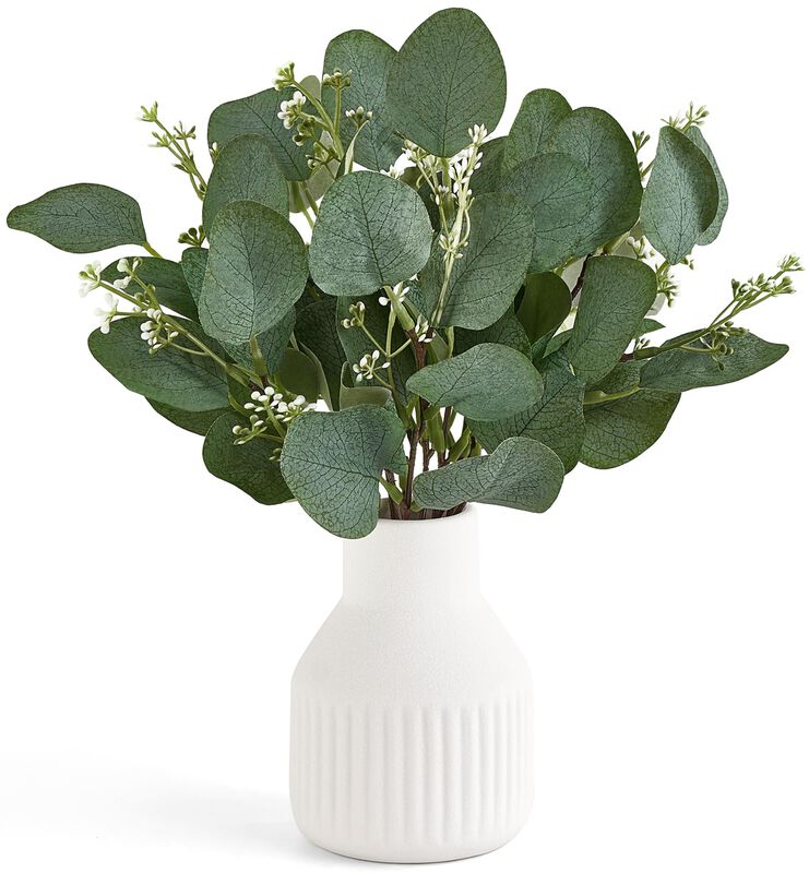 Planta Artificial Dahey 11 cm Jarr&oacute;n De Cer&aacute;mic... image number null