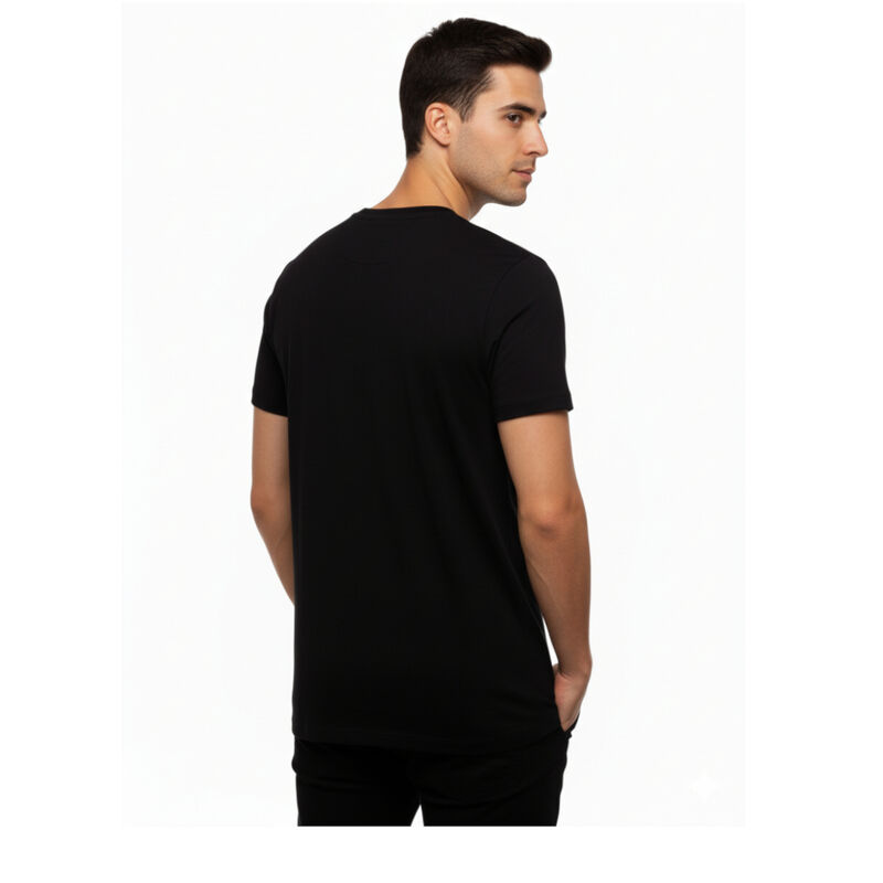 Playera T Shirt LuQtari Negra Letras Blancas   ... image number null