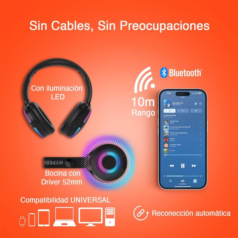 Audifonos Y Bocina Combo Hypergear Stereo Hfp B... image number null