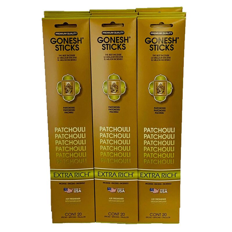 Incienso Gonesh Patchouli - Pack De 12 image number null