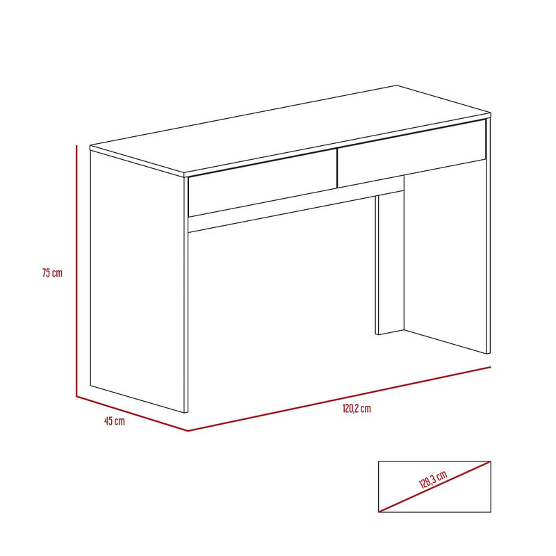 Escritorio Acre, Color Caf&eacute; Claro image number null
