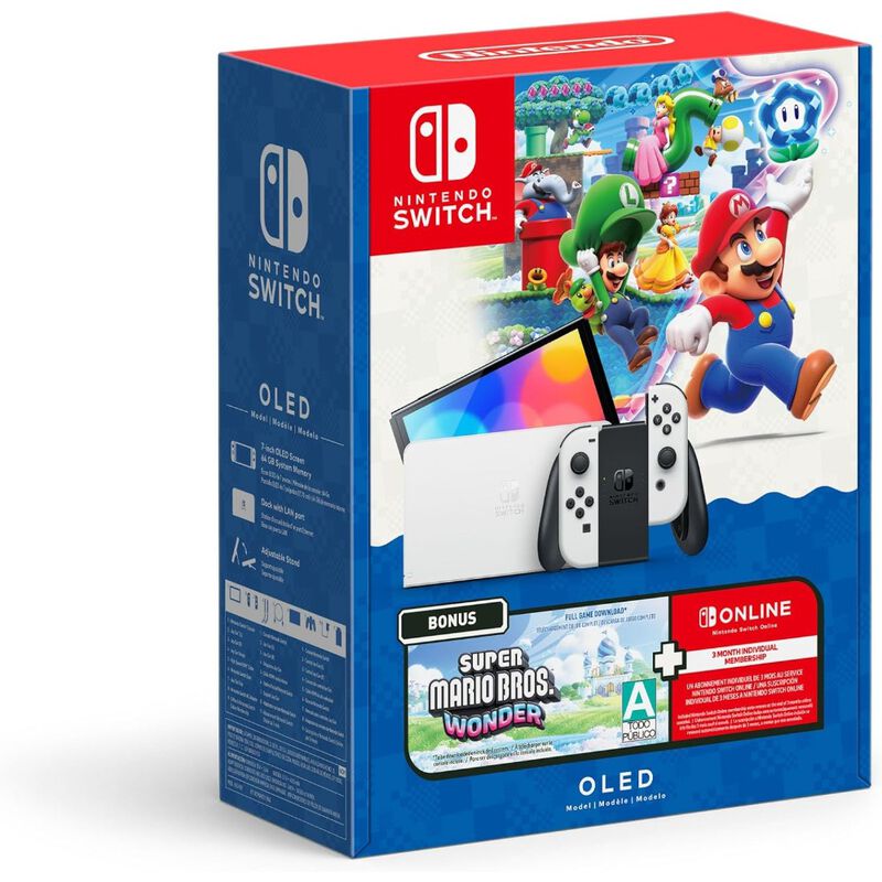 Consola Nintendo Switch Oled (blanco) + Super M... image number null