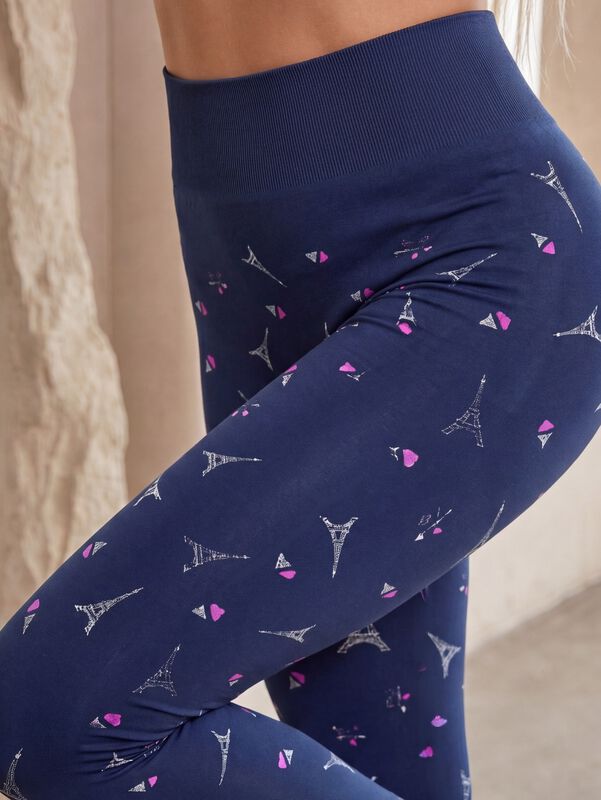 Leggings Stretch De Cintura Alta Lic-0210 Marin... image number null