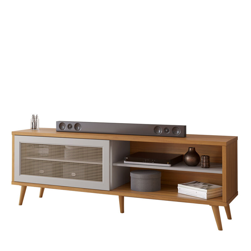 Mueble Para Tv Rack 60 Pulgad Bancada Puerta Co... image number null