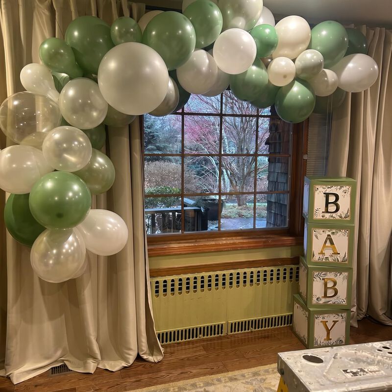 Globos Joyfloat 30 cm Verde Salvia 60 Unidades image number null