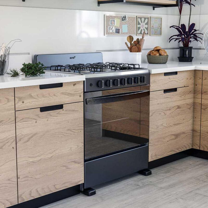 Estufa al Piso a Gas Acros 30" Titanio Gris image number null