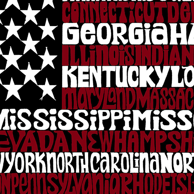 Camiseta Word Art Para Mujer - Bandera American... image number null