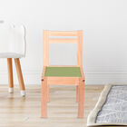 Silla de Madera N&oacute;rdica Barnizada para Ni&ntilde;os - Verde