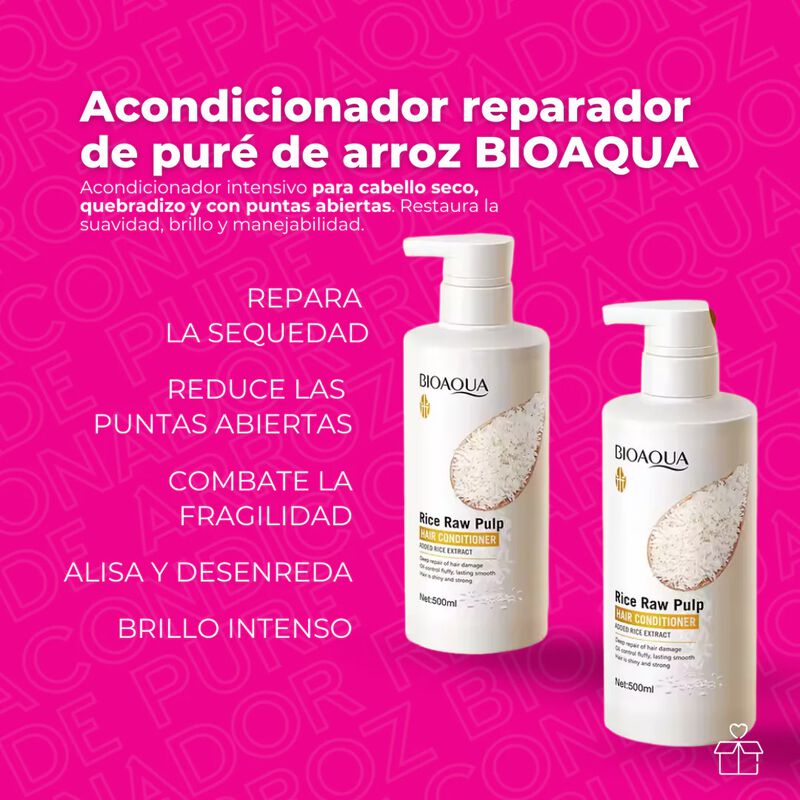 Set de 2 Acondicionadores para Cabello Bioaqua ... image number null