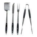 Set parrillero HUDSON 4 Pz Trinche, Espátula, Cuchillo, Pinza