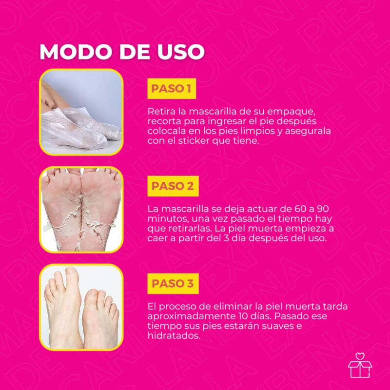 Set de 10 Mascarillas Exfoliantes de Pies Elimi... image number null
