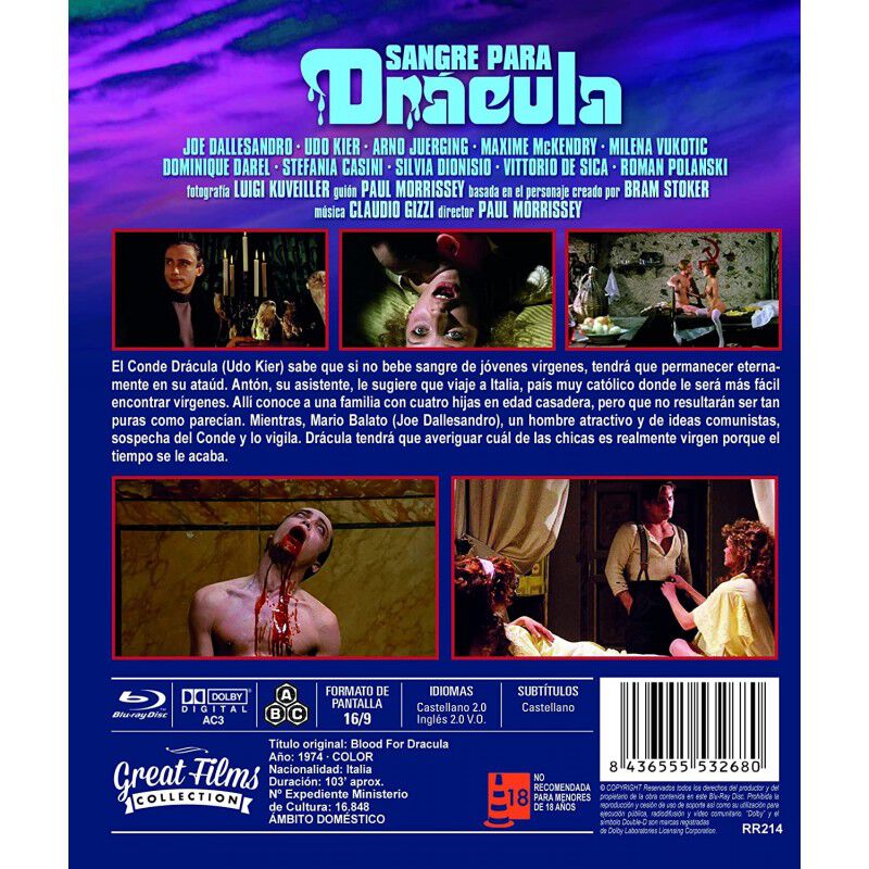 Sangre Para Dr&aacute;cula [blu-ray] image number null