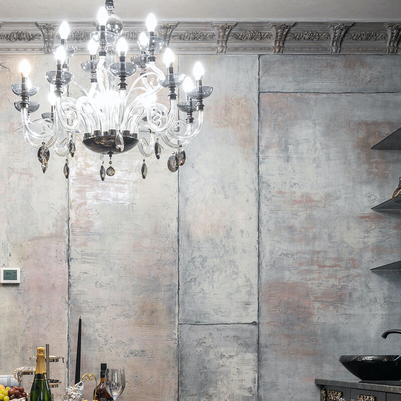 Pack de 10 focos LED Aksi 4W Vela Base E12 Luz ... image number null