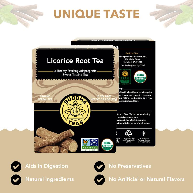 T&eacute; Buddha Teas De Ra&iacute;z De Regaliz 18 Bolsas Sin... image number null
