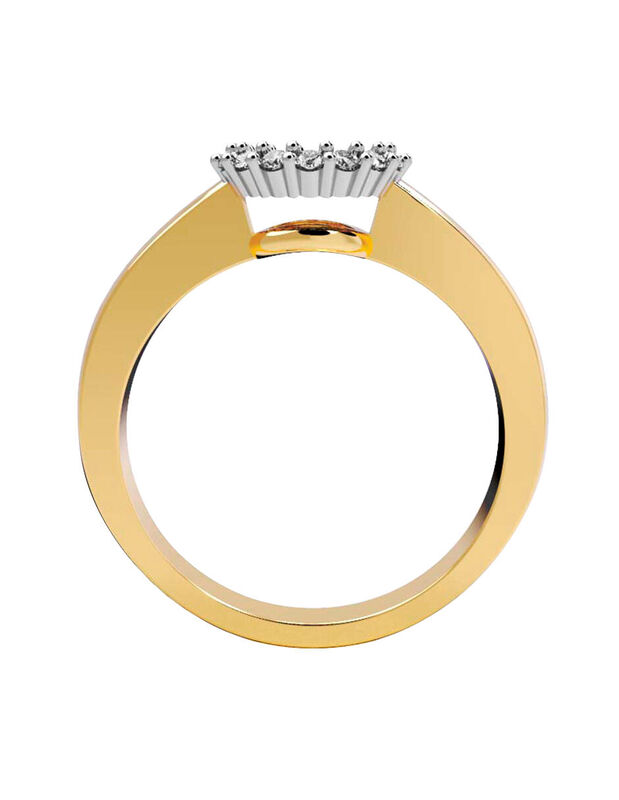 Anillo de Compromiso en Oro de 14K con Circonia... image number null