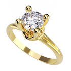 Anillo de Compromiso en Oro de 10K con Circonia - Amore Mio!