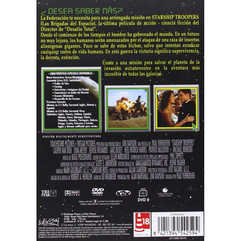 STARSHIP TROOPERS (LAS BRIGADAS DEL ESPACIO) (D... image number null