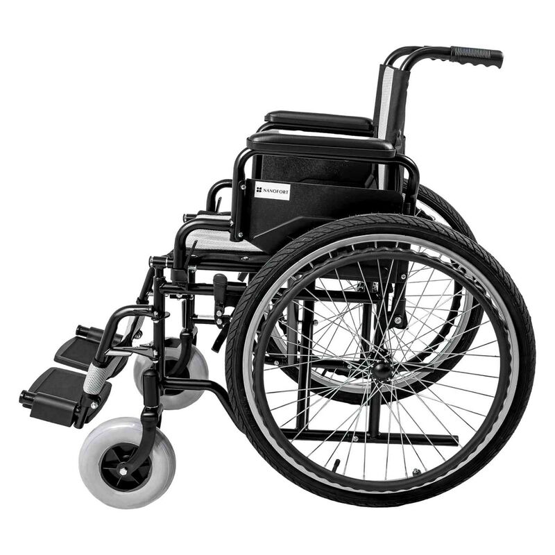 Silla Ruedas Plegable Todo Terreno Descansa Bra... image number null