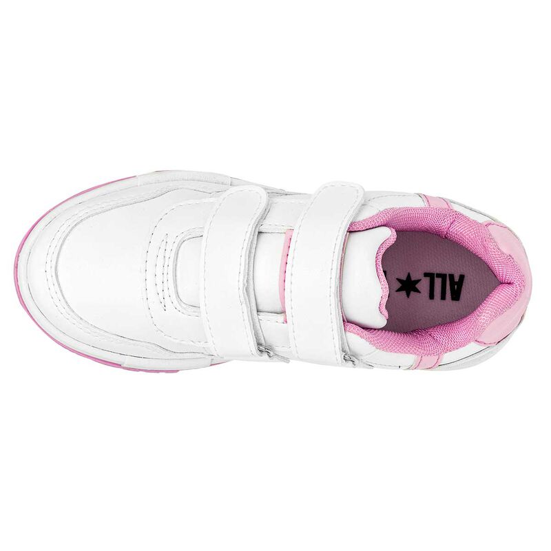 All Teen Tenis urbano para ni&ntilde;a blanco rosa image number null