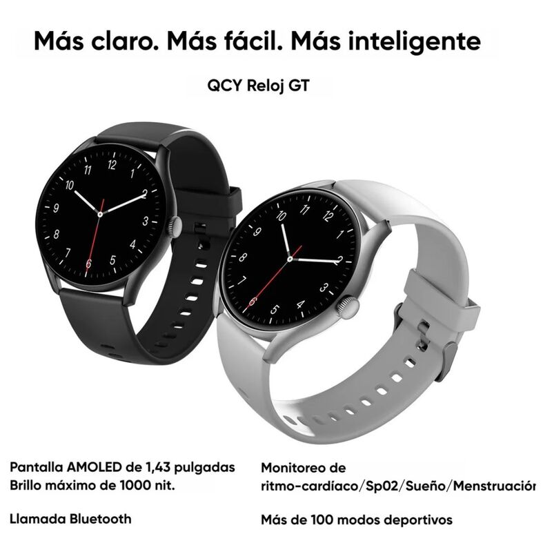 SmartWatch QCY Watch GT Negro image number null