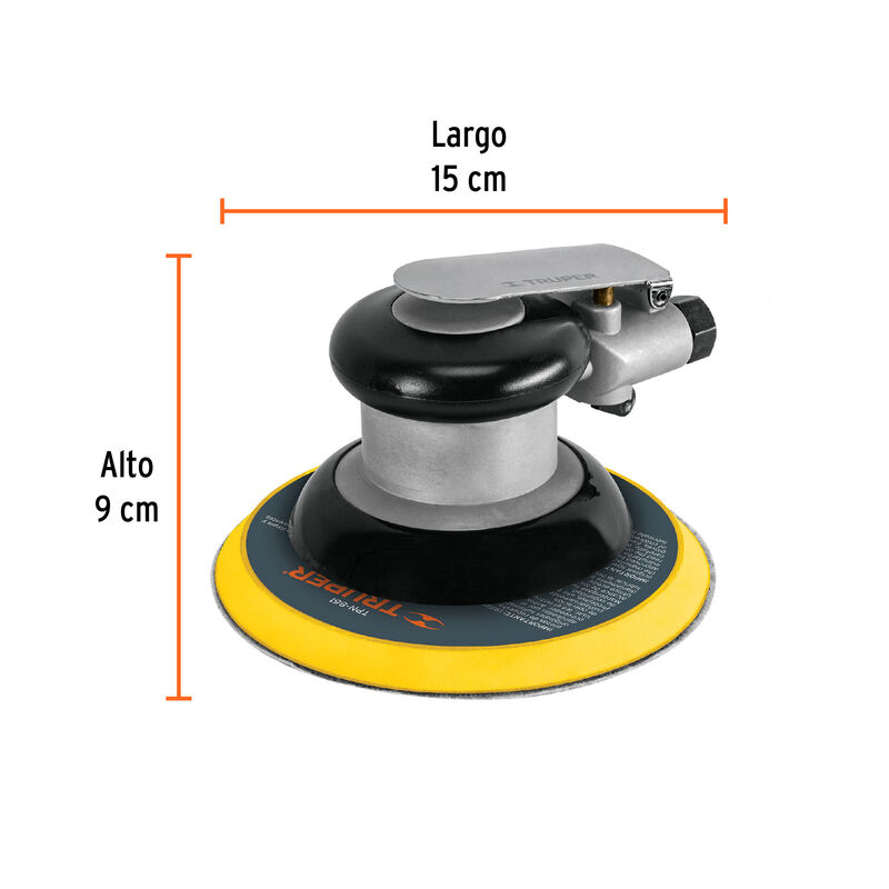 Lijadora Orbital Neumática Industrial 6' Truper image number null