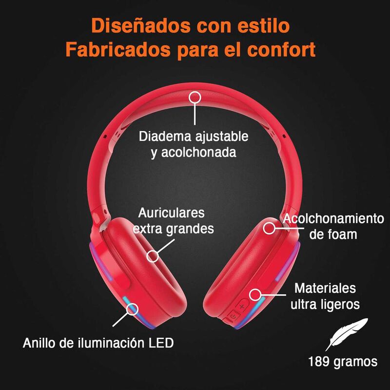 Aud&iacute;fonos y bocina combo HYPERGEAR Rojo Stereo ... image number null