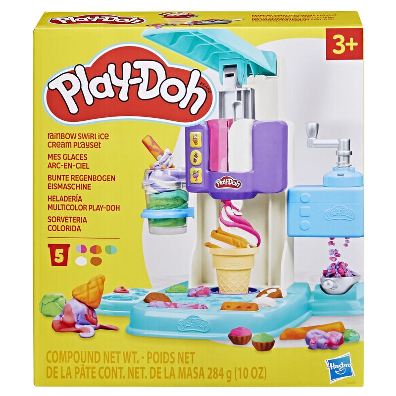 Helado Playset Play-doh Rainbow Swirl Con 7 Acc... image number null