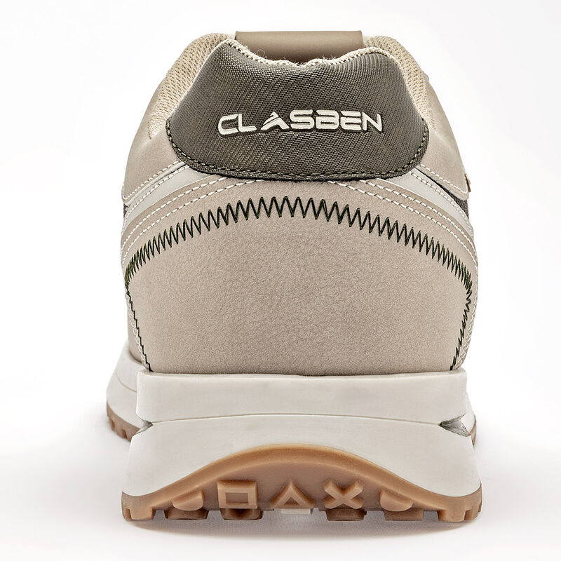 Clasben tenis para hombre beige olivo cod 14144... image number null