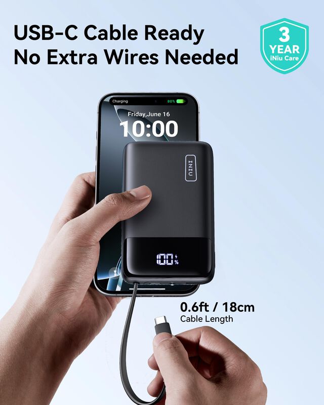 Cargador Port&aacute;til Iniu 20000mah Power Bank 45w ... image number null