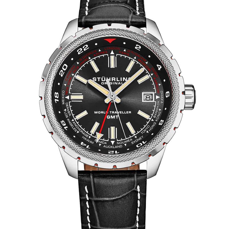 Reloj Stuhrling para hombre 1014.01 GMT 42 mm image number null