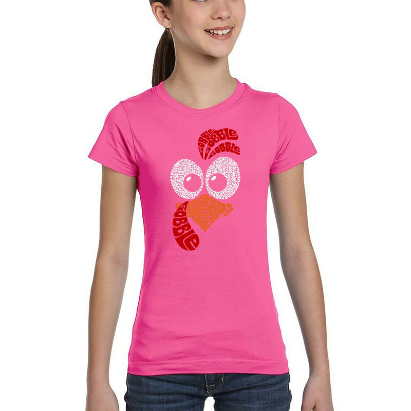 Camiseta Word Art Para Ni&ntilde;a - Cara de Pavo - Ro... image number null
