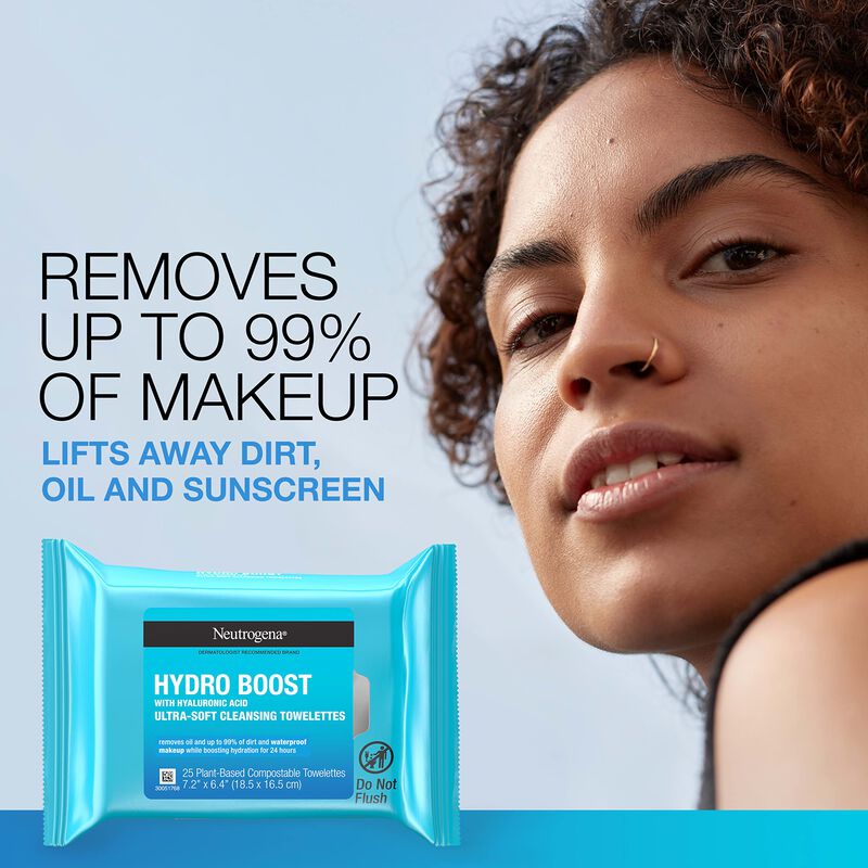 Toallitas Limpiadoras Faciales Neutrogena Hydro... image number null