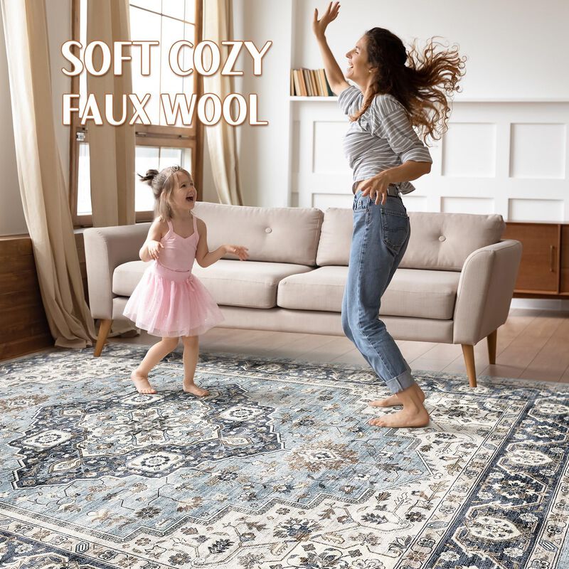Alfombra Loongrug 178x254 Cm Lavable Boho Vinta... image number null
